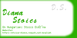 diana stoics business card